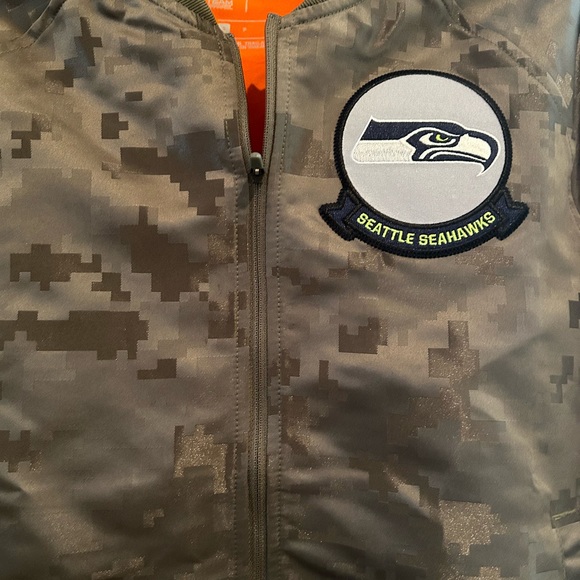 Women’s Seahawks Military Jacket - Picture 2 of 3